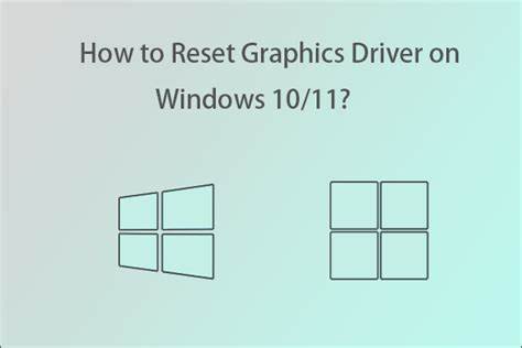Reset Graphics Driver on Windows